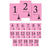 Paris Bonjour Bebe Girl Baby Shower Table Numbers-Set of 20-Andaz Press-1-20-