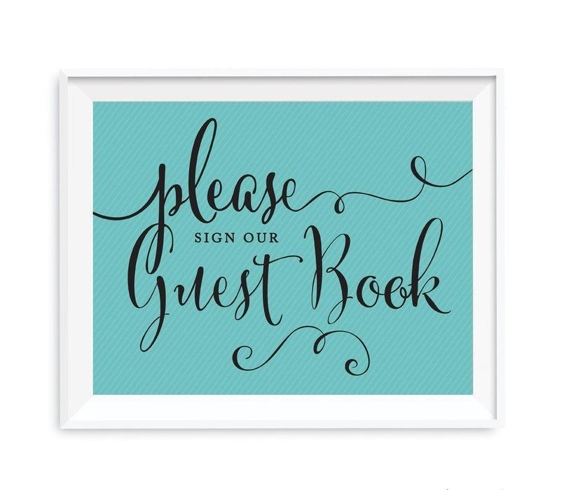 Party & Co. Party Signs-Set of 1-Andaz Press-Sign Our Guestbook-