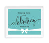 Party & Co. Party Signs-Set of 1-Andaz Press-Thank You For Celebrating With Us!-