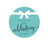 Party & Co. Round Circle Labels Stickers-Set of 40-Andaz Press-