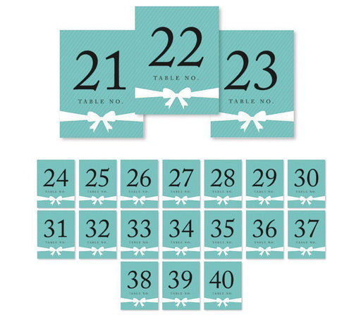 Party & Co. Style Table Numbers-Set of 20-Andaz Press-21-40-