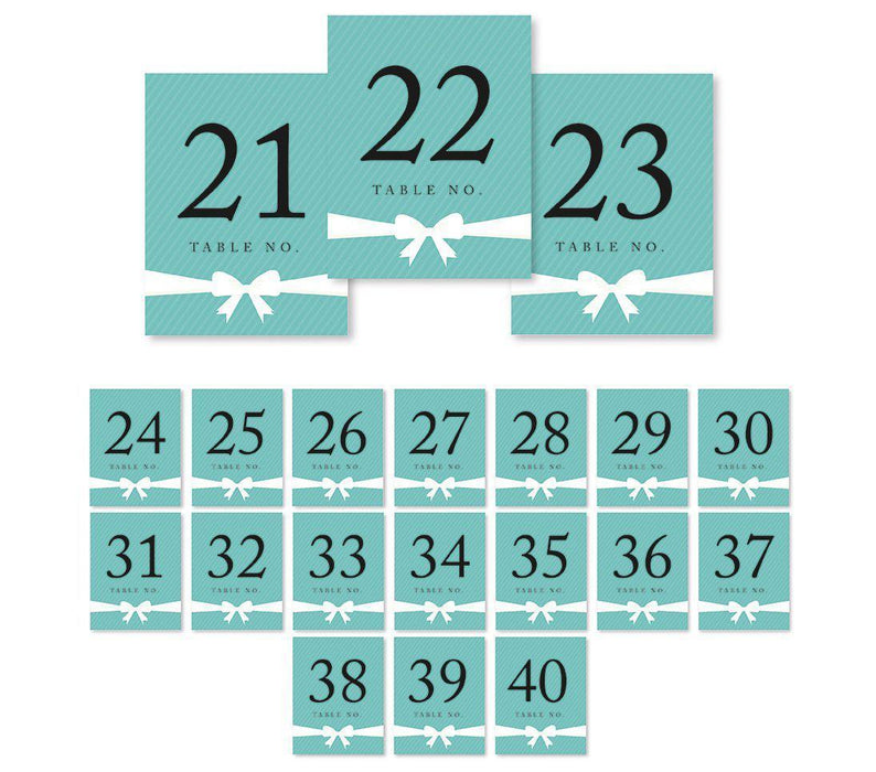 Party & Co. Style Table Numbers-Set of 20-Andaz Press-1-20-