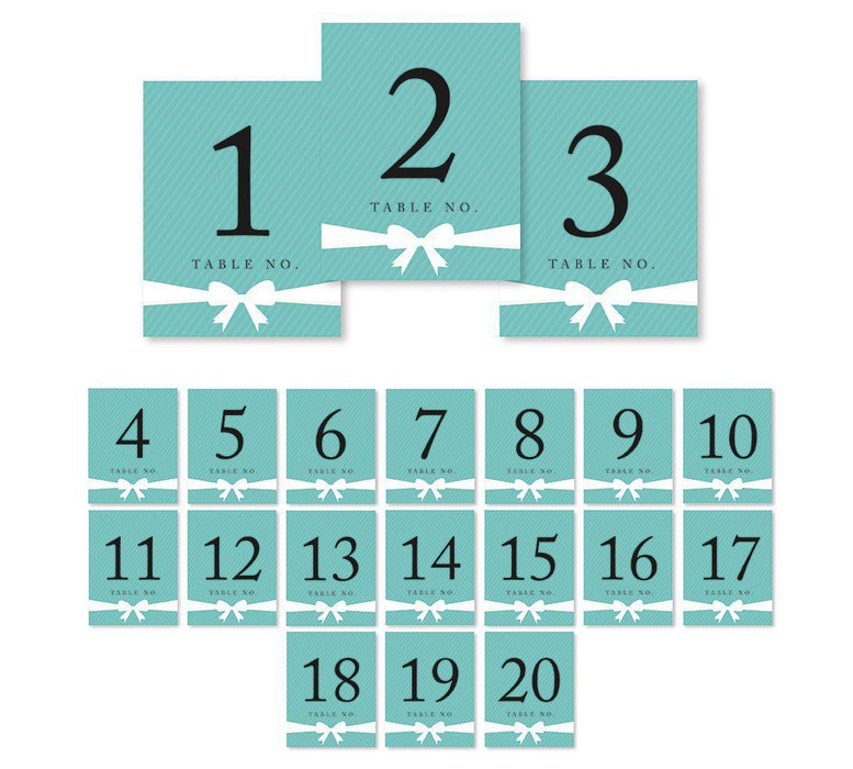 Party & Co. Style Table Numbers-Set of 20-Andaz Press-1-20-