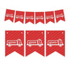 Pennant Party Banner Firetruck-Set of 1-Andaz Press-