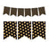 Pennant Party Banner Gold Glitter Polka Dots-Set of 1-Andaz Press-White-