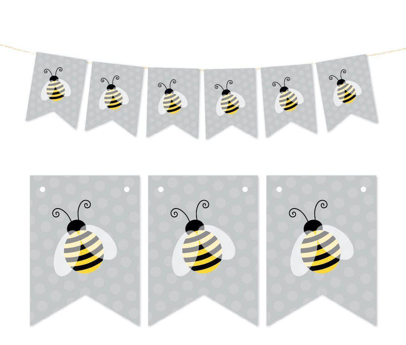 Pennant Party Banner Honey Bee Bumblebee-Set of 1-Andaz Press-