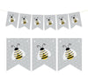 Pennant Party Banner Honey Bee Bumblebee-Set of 1-Andaz Press-