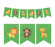 Pennant Party Banner Jungle Safari Monkey Giraffe Lion-Set of 1-Andaz Press-
