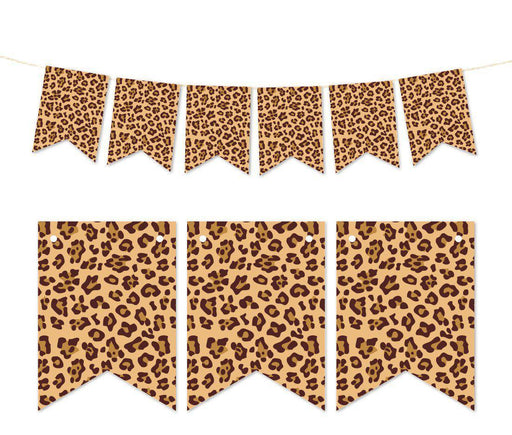 Pennant Party Banner Leopard Cheetah Spots Print-Set of 1-Andaz Press-