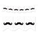 Pennant Party Banner Mustache-Set of 1-Andaz Press-Black-