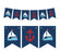 Pennant Party Banner Nautical Anchor and Sailboat-Set of 1-Andaz Press-Blue-