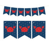 Pennant Party Banner Nautical Crab-Set of 1-Andaz Press-