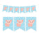 Pennant Party Banner Old McDonald Farm Animals-Set of 1-Andaz Press-Cow-