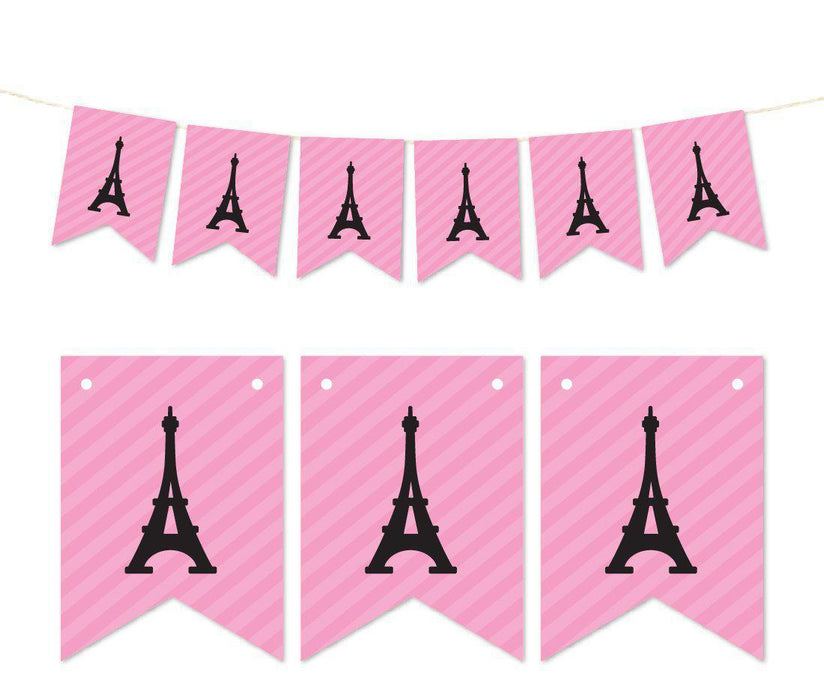 Pennant Party Banner Paris Eiffel Tower-Set of 1-Andaz Press-