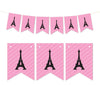Pennant Party Banner Paris Eiffel Tower-Set of 1-Andaz Press-