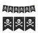 Pennant Party Banner Pirate Skull and Crossbones-Set of 1-Andaz Press-