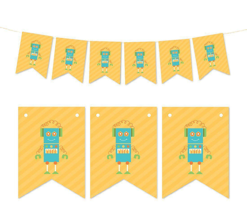 Pennant Party Banner Robot-Set of 1-Andaz Press-