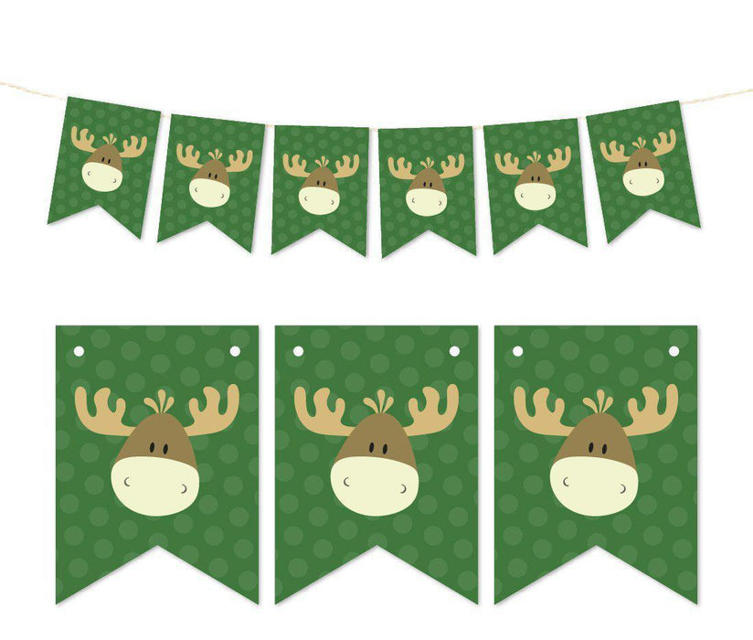 Pennant Party Banner Rustic Woodland Forest Moose-Set of 1-Andaz Press-