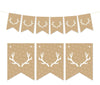 Pennant Party Banner Tan Deer Antlers-Set of 1-Andaz Press-