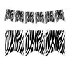 Pennant Party Banner Zebra Stripes Print-Set of 1-Andaz Press-