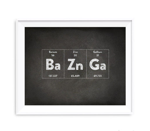 Periodic Table of Elements Vintage Chalkboard Wall Art Decor-Set of 1-Andaz Press-Beer-
