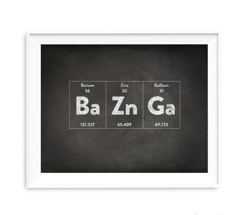 Periodic Table of Elements Vintage Chalkboard Wall Art Decor-Set of 1-Andaz Press-Bazinga-
