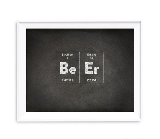 Periodic Table of Elements Vintage Chalkboard Wall Art Decor-Set of 1-Andaz Press-Beer-