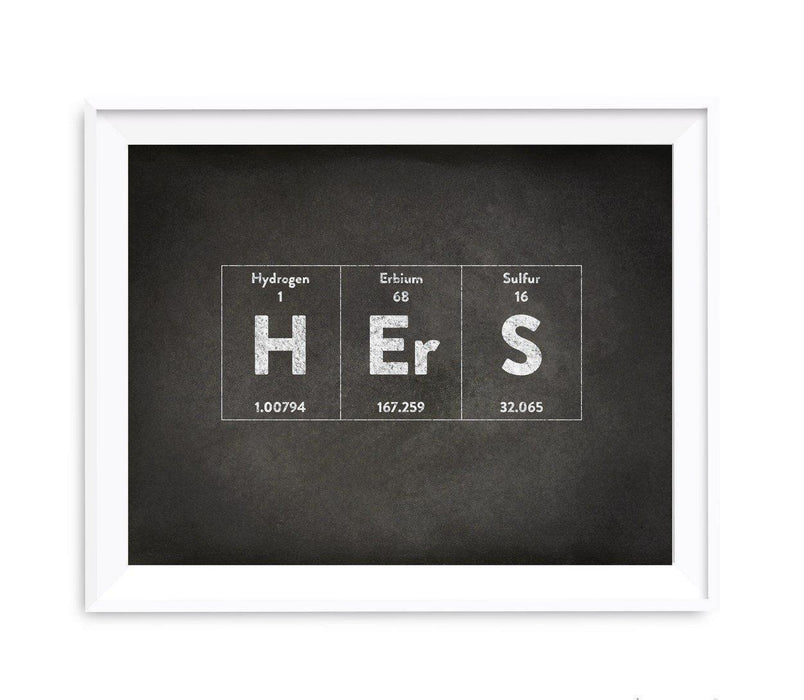 Periodic Table of Elements Vintage Chalkboard Wall Art Decor-Set of 1-Andaz Press-Hers-