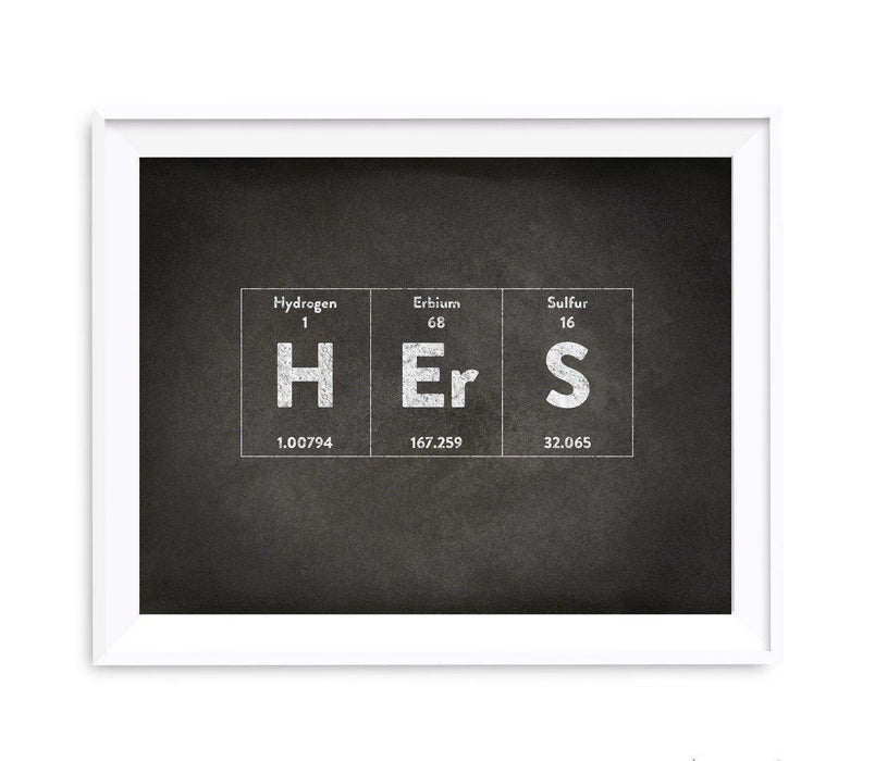 Periodic Table of Elements Vintage Chalkboard Wall Art Decor-Set of 1-Andaz Press-Hers-