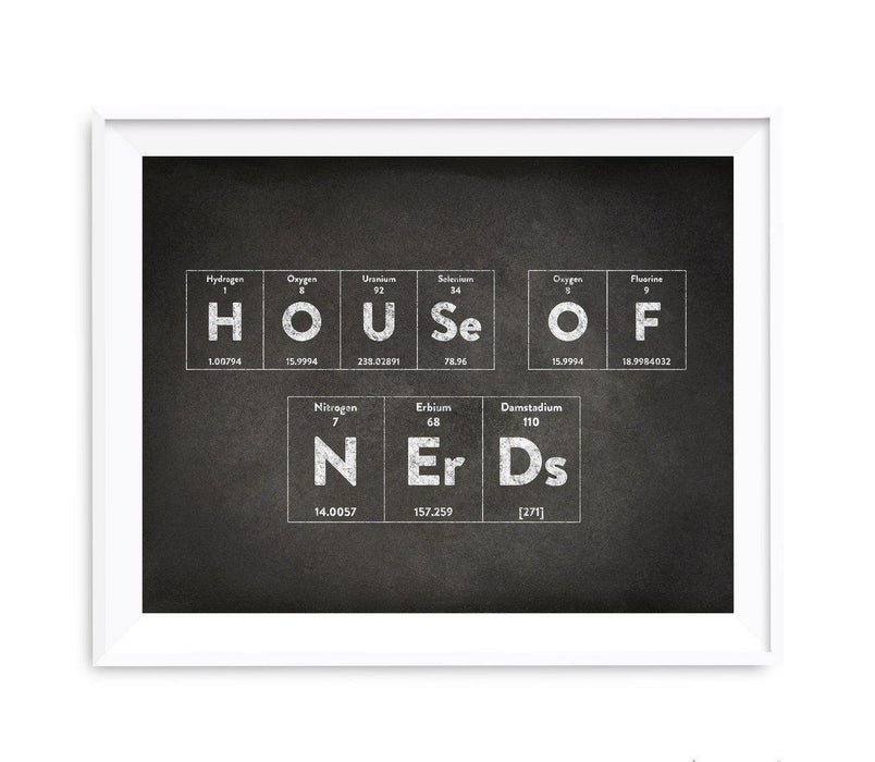 Periodic Table of Elements Vintage Chalkboard Wall Art Decor-Set of 1-Andaz Press-House of Nerds-