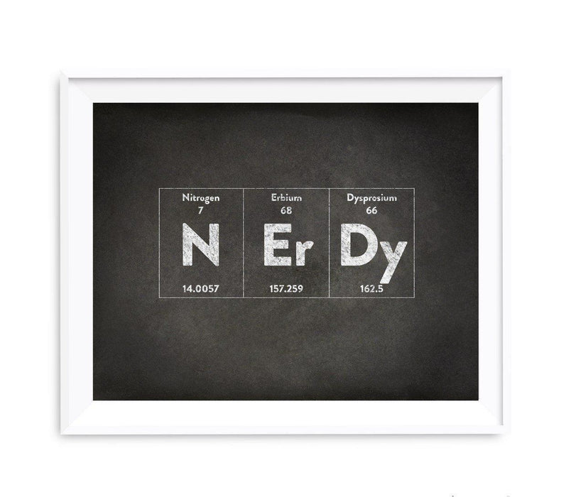 Periodic Table of Elements Vintage Chalkboard Wall Art Decor-Set of 1-Andaz Press-Nerdy-