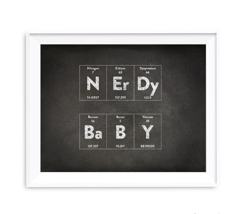 Periodic Table of Elements Vintage Chalkboard Wall Art Decor-Set of 1-Andaz Press-Nerdy Baby-