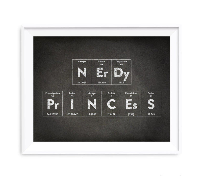 Periodic Table of Elements Vintage Chalkboard Wall Art Decor-Set of 1-Andaz Press-Nerdy Princess-