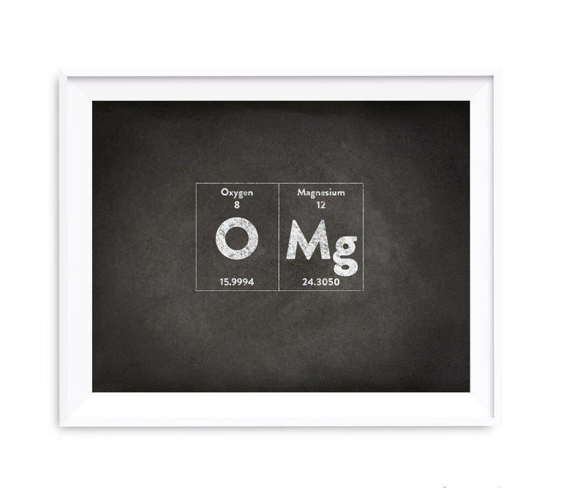 Periodic Table of Elements Vintage Chalkboard Wall Art Decor-Set of 1-Andaz Press-OMG-