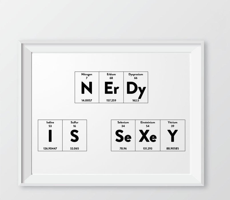 Periodic Table of Elements Wall Art Decor & Gift Prints-Set of 1-Andaz Press-Beer-