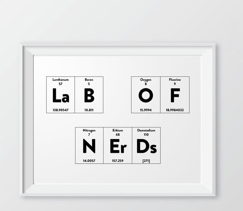 Periodic Table of Elements Wall Art Decor & Gift Prints-Set of 1-Andaz Press-Beer-
