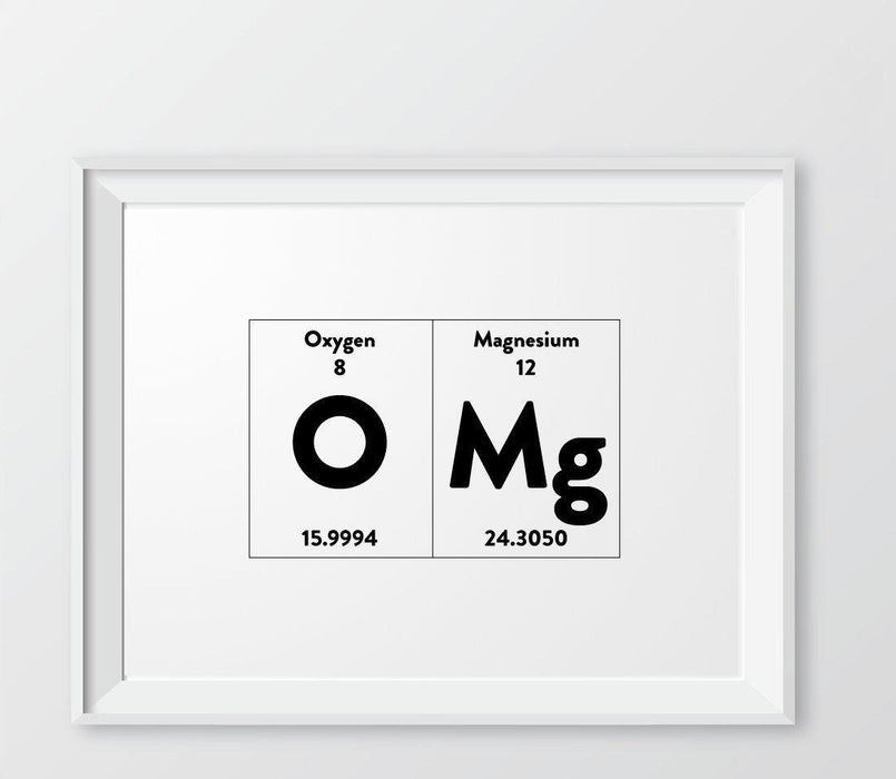 Periodic Table of Elements Wall Art Decor & Gift Prints-Set of 1-Andaz Press-Beer-
