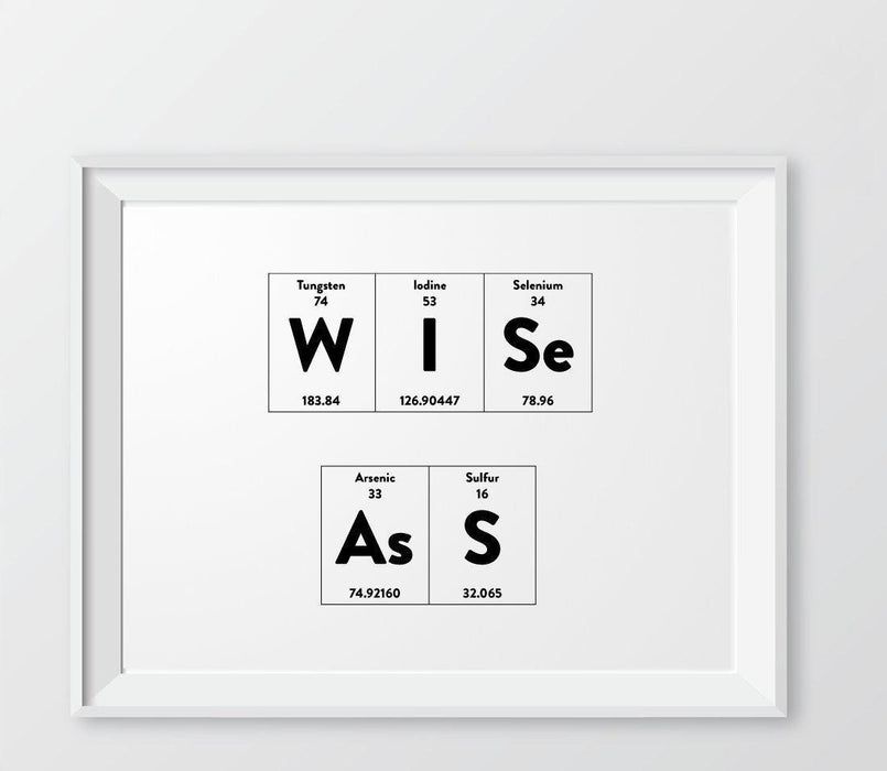 Periodic Table of Elements Wall Art Decor & Gift Prints-Set of 1-Andaz Press-Beer-