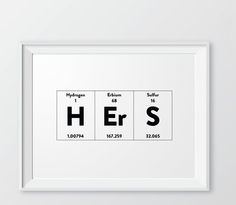 Periodic Table of Elements Wall Art Decor & Gift Prints-Set of 1-Andaz Press-Beer-