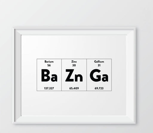 Periodic Table of Elements Wall Art Decor & Gift Prints-Set of 1-Andaz Press-Beer-