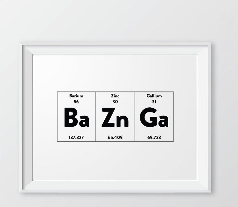 Periodic Table of Elements Wall Art Decor & Gift Prints-Set of 1-Andaz Press-Beer-