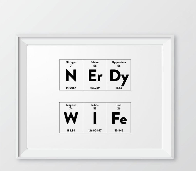 Periodic Table of Elements Wall Art Decor & Gift Prints-Set of 1-Andaz Press-Beer-