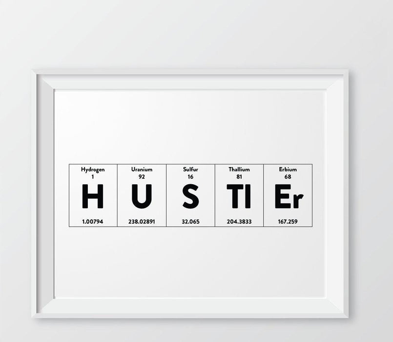 Periodic Table of Elements Wall Art Decor & Gift Prints-Set of 1-Andaz Press-Hustler-