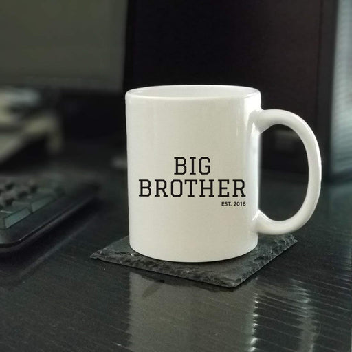 Personalized Baby Pregnancy Announcement Coffee Mug Gift Big Brother Est.-Set of 1-Andaz Press-