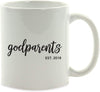 Personalized Baby Pregnancy Announcement Coffee Mug Gift Godparents Est.-Set of 1-Andaz Press-