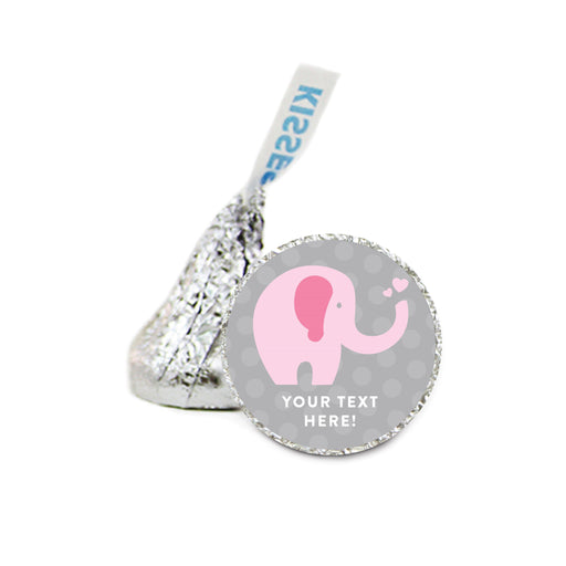 Personalized Baby Shower Chocolate Drop Labels, Fits Hershey's Kisses Party Favors-Set of 216-Andaz Press-Aqua-