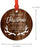 Personalized Blended Family Metal Christmas Ornament, Our First Christmas as a Family, Rustic Wood Name-Set of 1-Andaz Press-