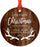 Personalized Blended Family Metal Christmas Ornament, Our First Christmas as a Family, Rustic Wood Name-Set of 1-Andaz Press-