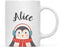 Personalized Christmas Hot Chocolate Coffee Mug Gift Penguin-Set of 1-Andaz Press-