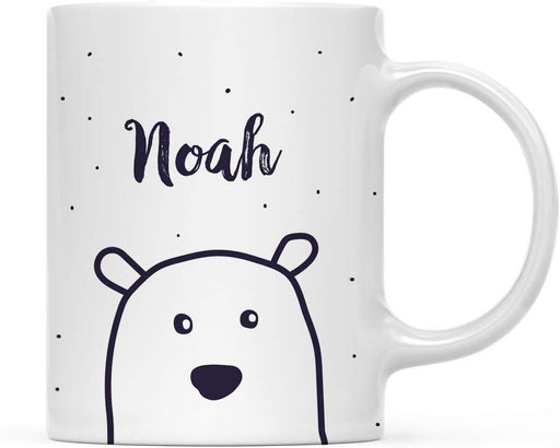 Personalized Christmas Hot Chocolate Coffee Mug Gift Polar Bear-Set of 1-Andaz Press-